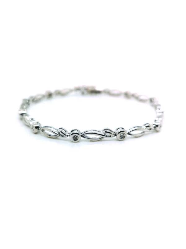 18K White Gold Diamond Bracelet