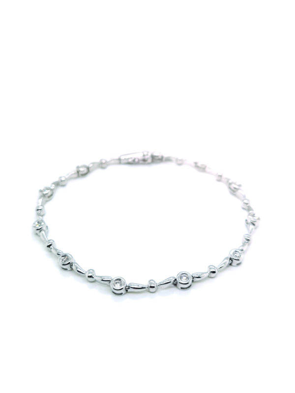 18K White Gold Diamond Bracelet