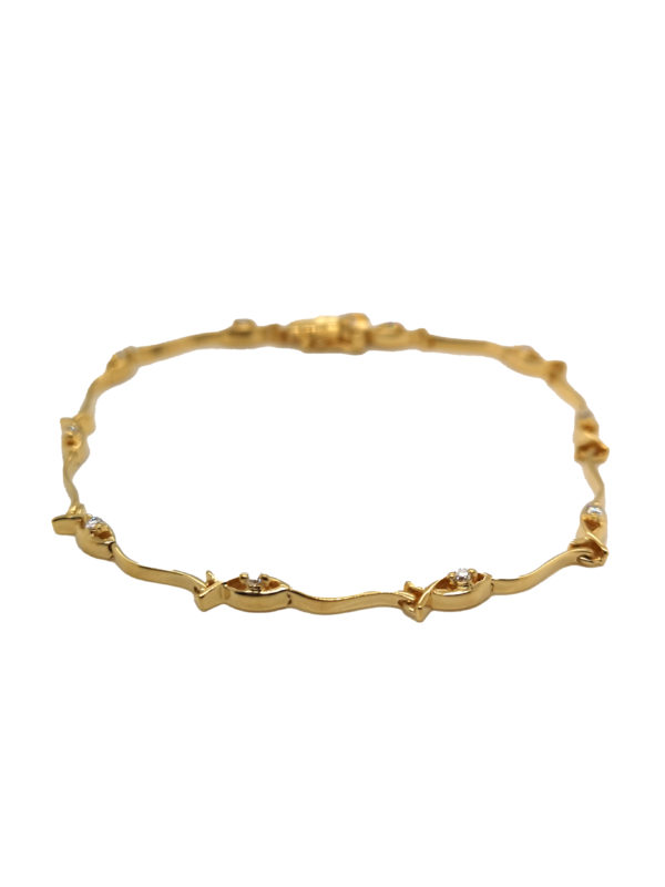 18K Yellow Gold Diamond Bracelet