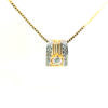 20K Yellow Gold Diamond Pendant