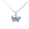 18K White Gold Diamond Pendant