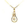 20K Yellow Gold Diamond Pendant