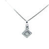 18K White Gold Diamond Pendant