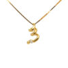 18K Yellow Gold Diamond Pendant