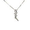 18K White Gold Diamond Pendant