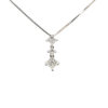 18K White Gold Diamond Pendant