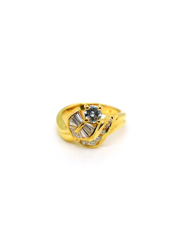 18K Yellow Gold Diamond Ring