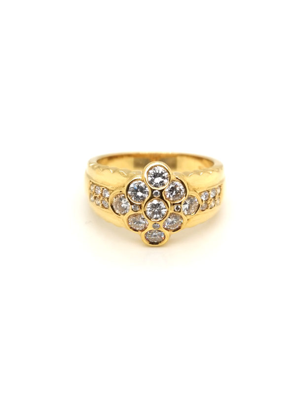 18K Yellow Gold Diamond Ring