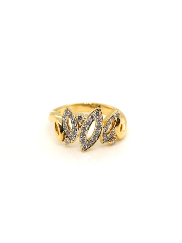 18K Yellow Gold Diamond Ring