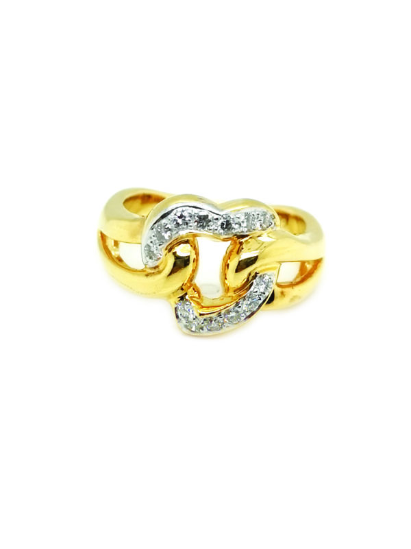 18K Yellow Gold Diamond Ring