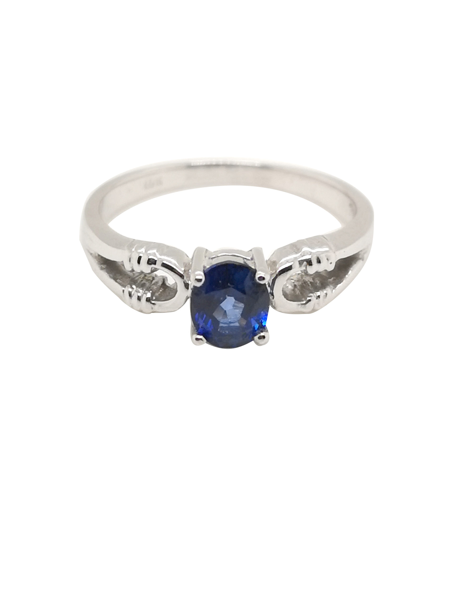 White gold diamond and clearance sapphire rings