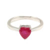 18K White Gold Ruby Ring