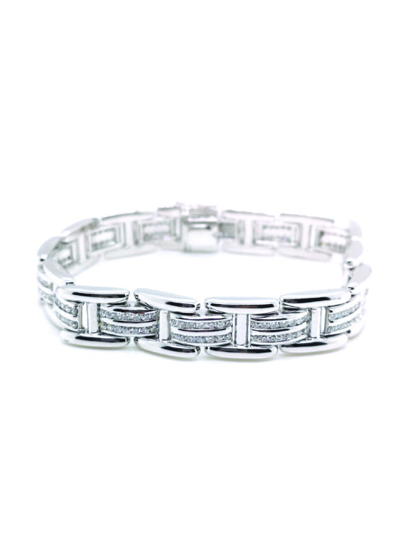 18K White Gold Diamond Bracelet