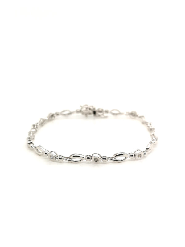 18K White Gold Diamond Bracelet