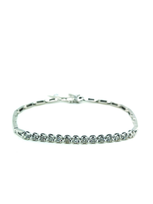 18K White Gold Diamond Bracelet