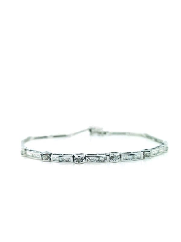 18K White Gold Diamond Bracelet