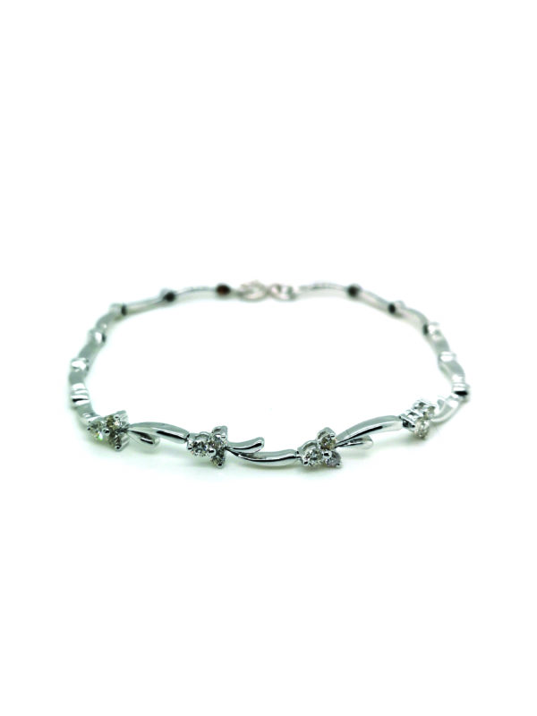 18K White Gold Diamond Bracelet