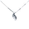 18K White Gold Diamond Pendant