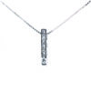 10K White Gold Diamond Pendant