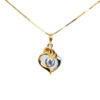 20K Yellow Gold Diamond Pendant