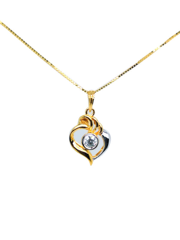 20K Yellow Gold Diamond Pendant