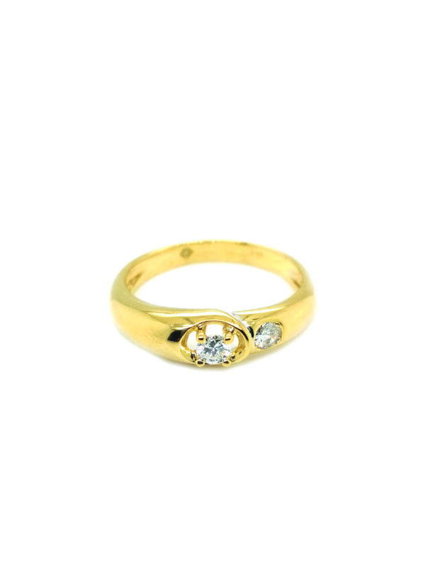 18K Yellow Gold Diamond Ring