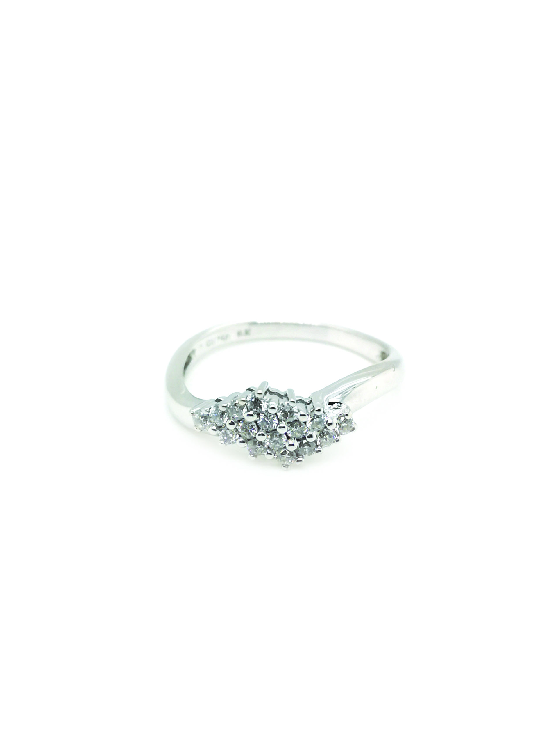 18K White Gold Diamond Ring - ValueMax Jewellery