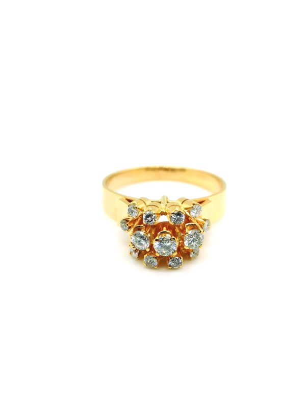 18K Yellow Gold Diamond Ring