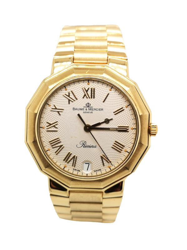 Baume & Mercier Riviera 18K Yellow Gold Watch