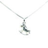 18K White Gold Diamond Pendant