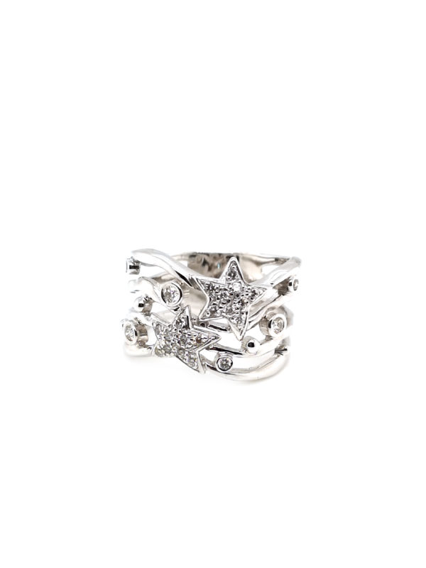 18K White Gold Diamond Ring