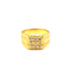 20K Yellow Gold Diamond Ring