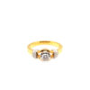 18K Yellow Gold Diamond Ring