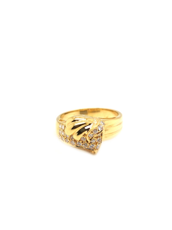 18K Yellow Gold Diamond Ring