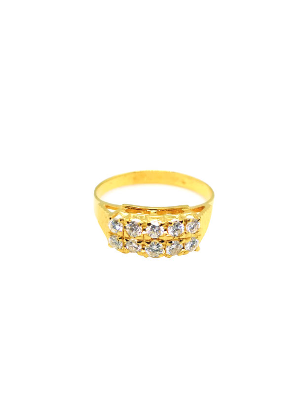 18K Yellow Gold Diamond Ring