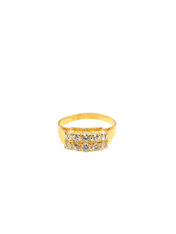 18K Yellow Gold Diamond Ring