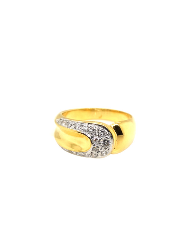 18K Yellow Gold Diamond Ring