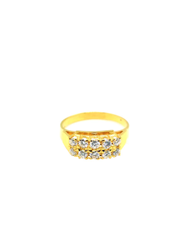 18K Yellow Gold Diamond Ring