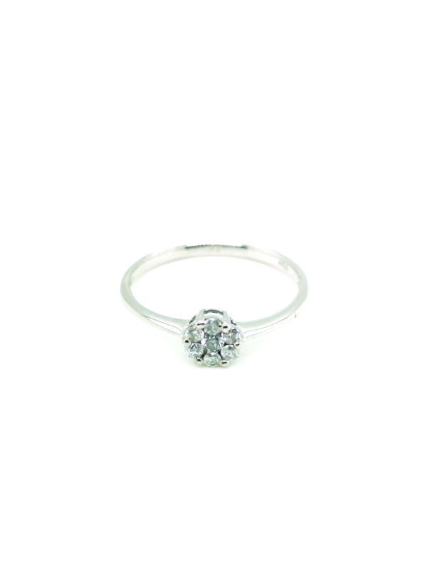 18K White Gold Diamond Ring