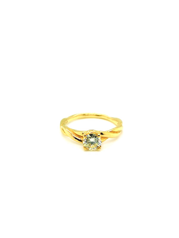 18K Yellow Gold Diamond Ring