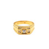 20K Yellow Gold Diamond Ring