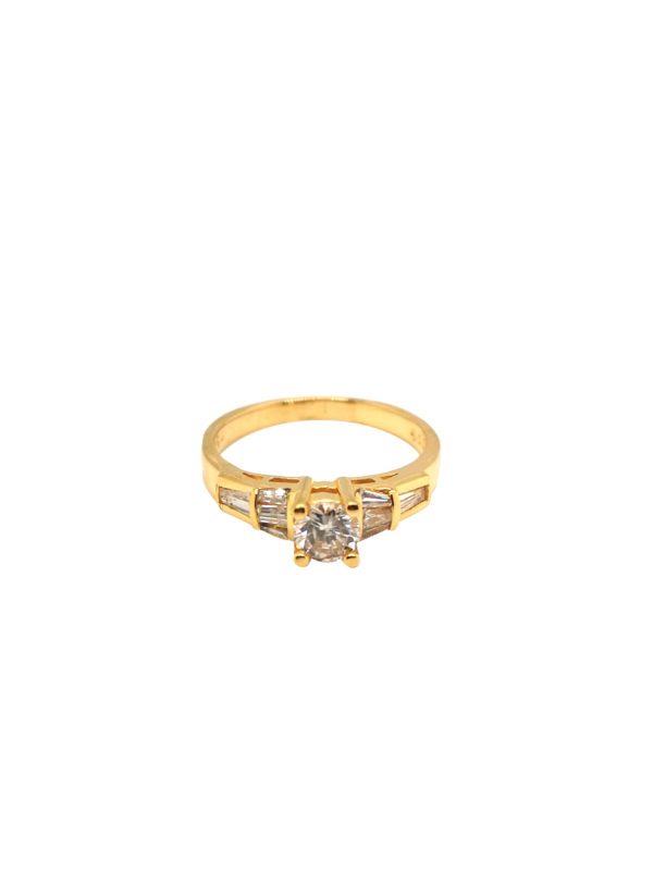 18K Yellow Gold Diamond Ring