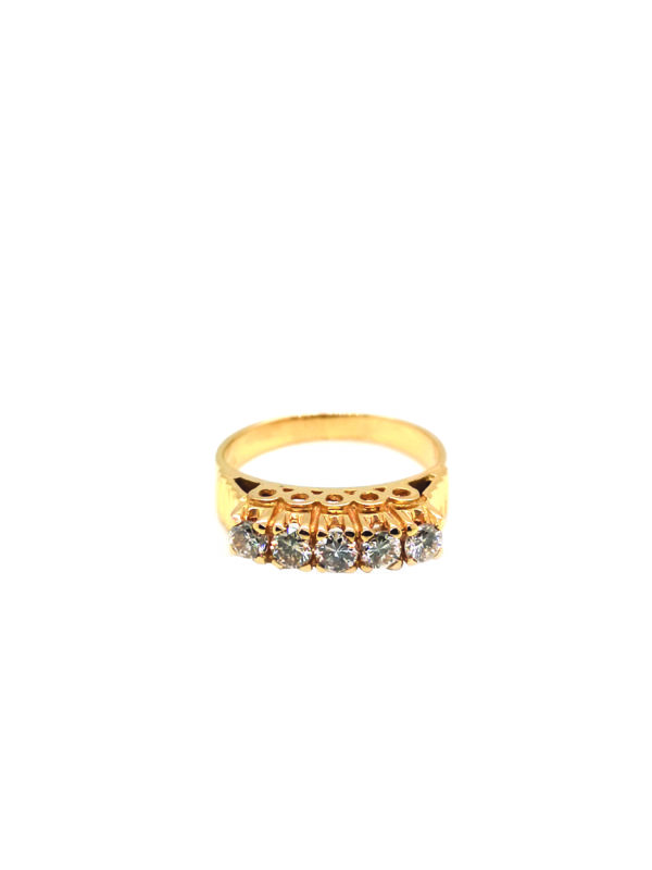 18K Yellow Gold Diamond Ring