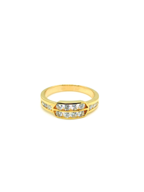 18K Yellow Gold Diamond Ring