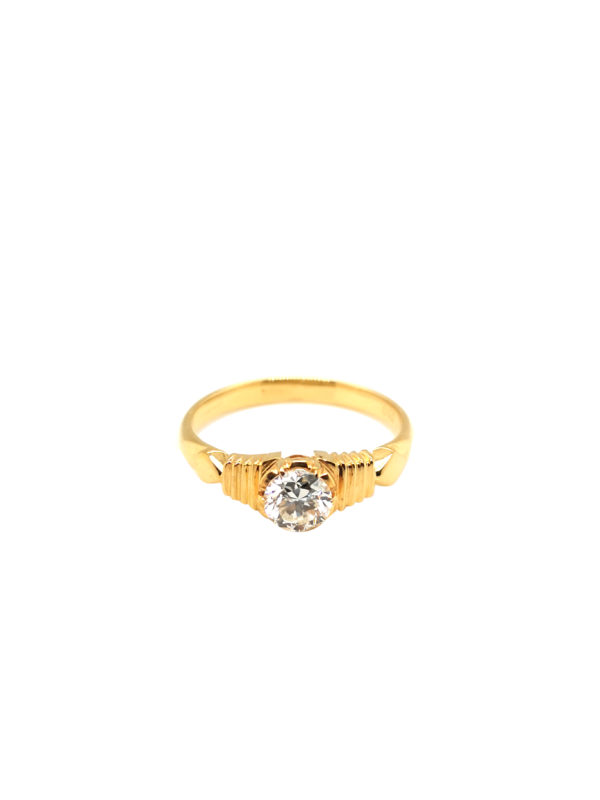 18K Yellow Gold Diamond Ring