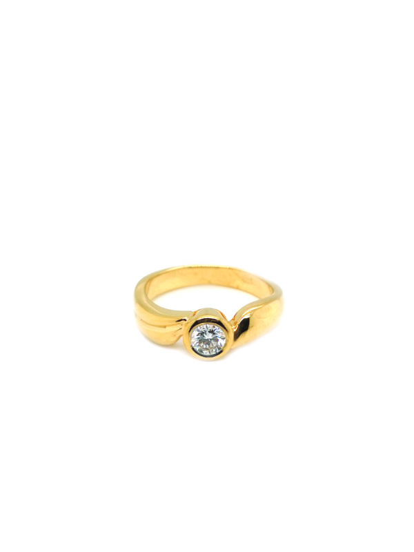 18K Yellow Gold Diamond Ring