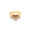 20K Yellow Gold Diamond Ring