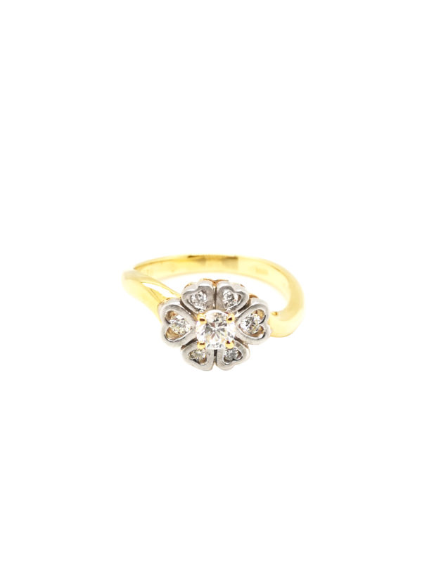 18K Yellow Gold Diamond Ring