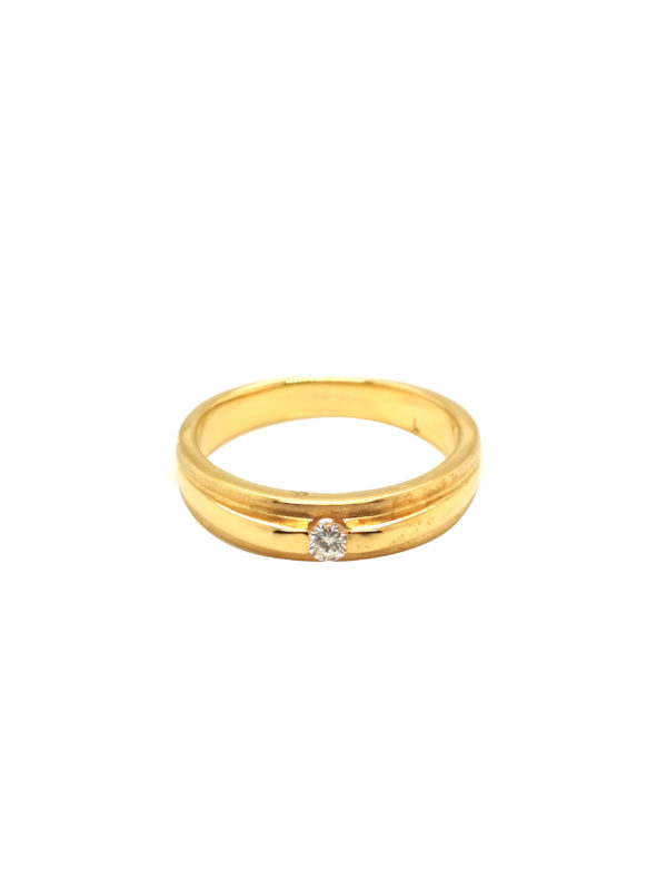 18K Yellow Gold Diamond Ring