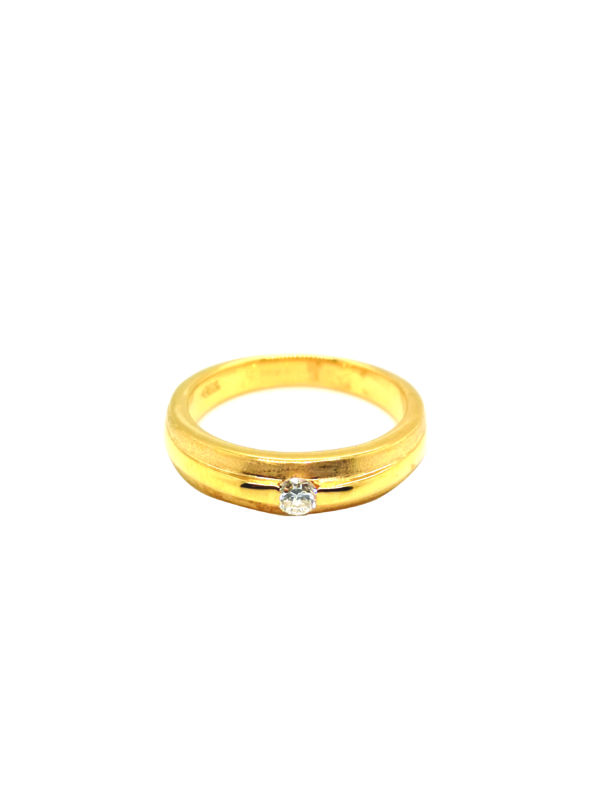 18K Yellow Gold Diamond Ring